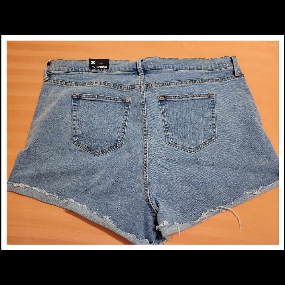 Fashion Nova What a Throwback Denim Shorts